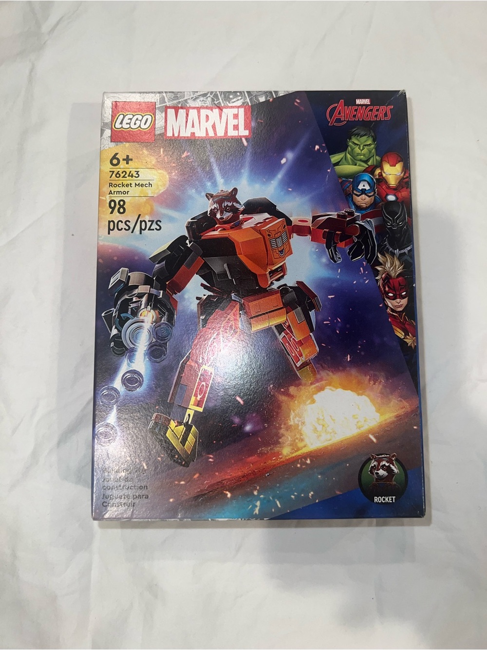 LEGO Marvel Rocket Mech Armor 76243